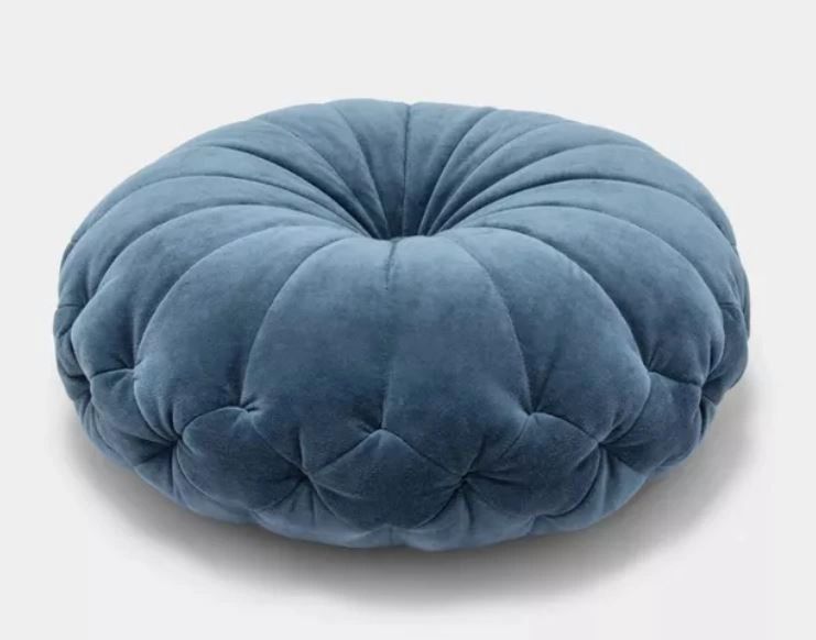 Blue Round Sitting Pillow